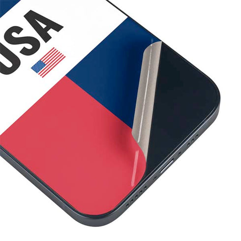 American Flag Color Block iPhone 14 Plus Skin